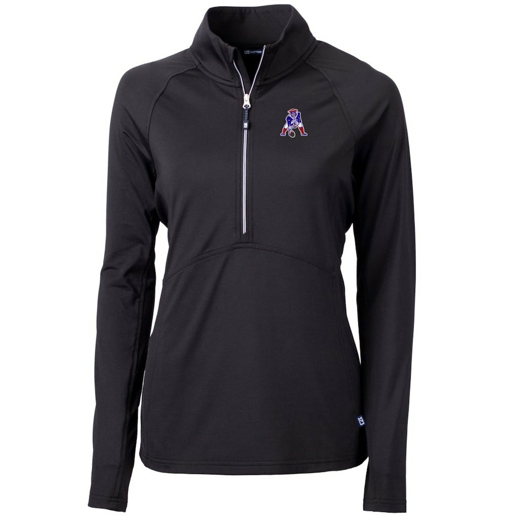 New England Patriots Cutter & Buck Women's Throwback Logo Adapt Eco Knit Stretch Recycled Half-Zip Pullover Top | NFL US