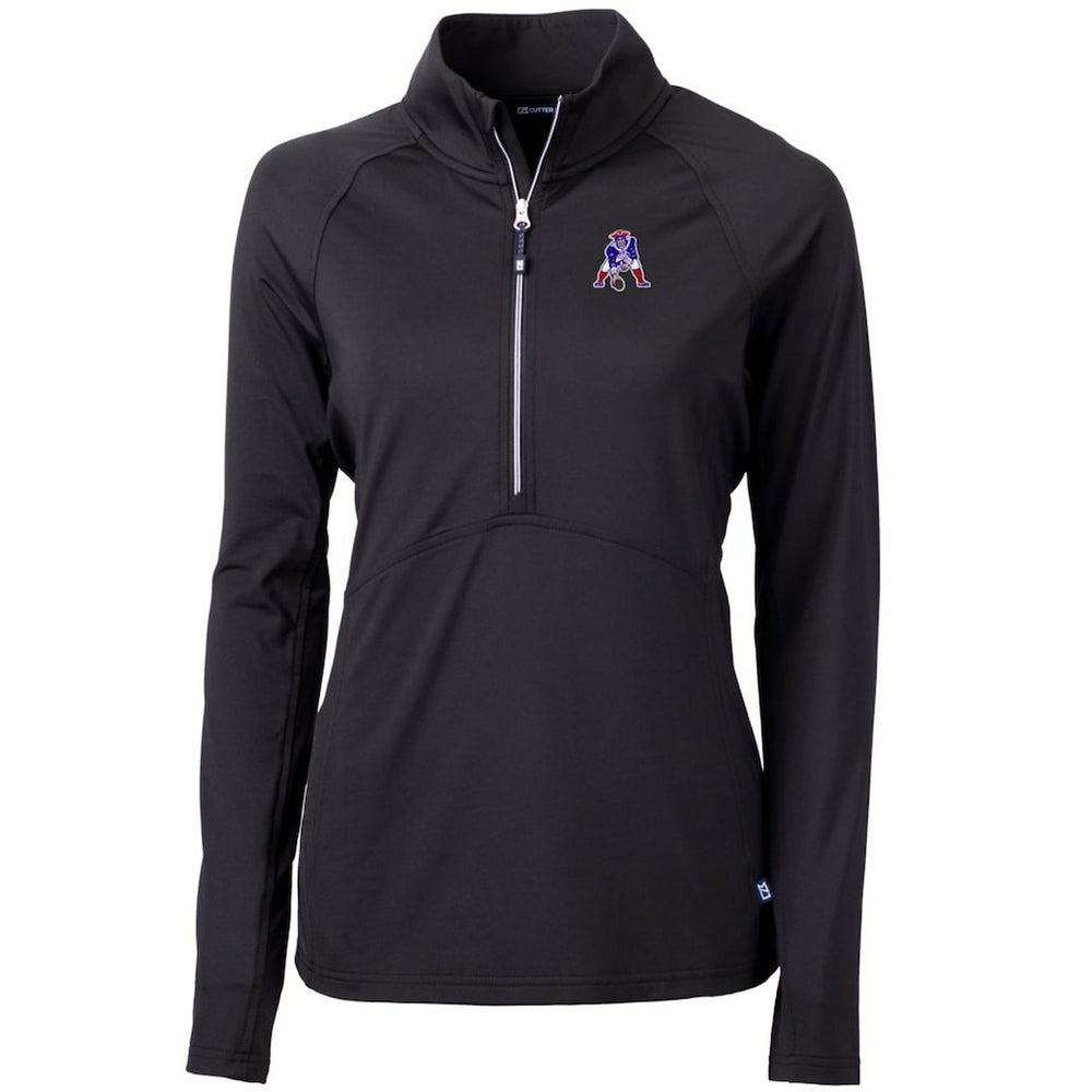 New England Patriots Cutter & Buck Women's Throwback Logo Adapt Eco Knit Stretch Recycled Half-Zip Pullover Top | NFL US