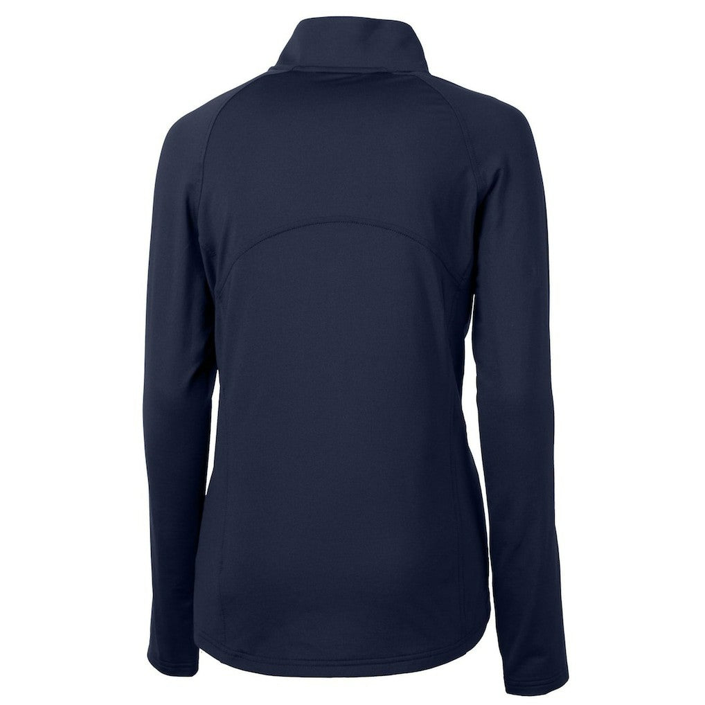 Chicago Bears Cutter & Buck Women's Throwback Logo Adapt Eco Knit Stretch Recycled Half-Zip Pullover Top | NFL On sale