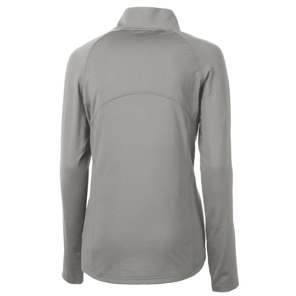 Denver Broncos Cutter & Buck Women's Throwback Logo Adapt Eco Knit Stretch Recycled Half-Zip Pullover Top | NFL Discount