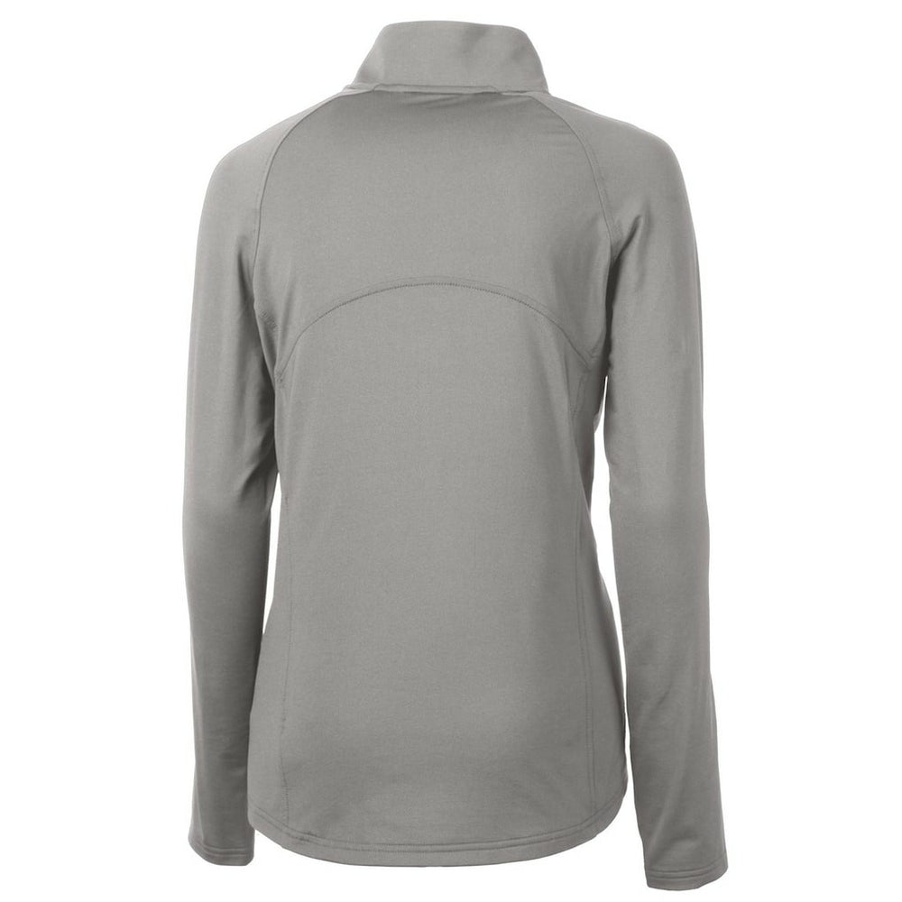 Denver Broncos Cutter & Buck Women's Throwback Logo Adapt Eco Knit Stretch Recycled Half-Zip Pullover Top | NFL Discount