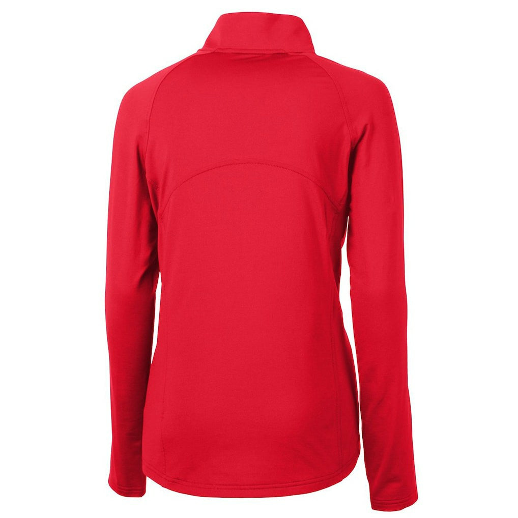 Buffalo Bills Cutter & Buck Women's Throwback Logo Adapt Eco Knit Stretch Recycled Half-Zip Pullover Top | NFL Hot
