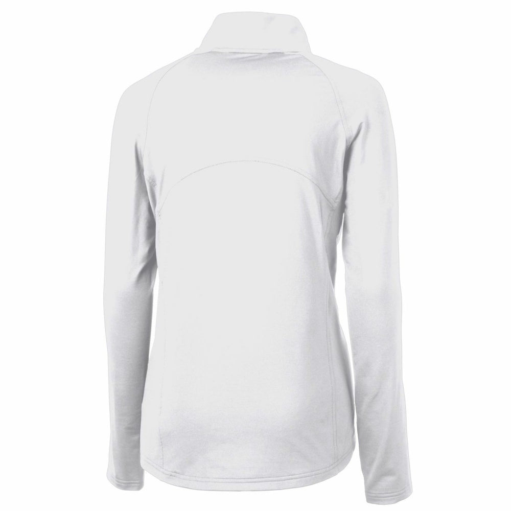 Denver Broncos Cutter & Buck Women's Throwback Logo Adapt Eco Knit Stretch Recycled Half-Zip Pullover Top | NFL US