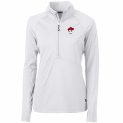 Buffalo Bills Cutter & Buck Women's Throwback Logo Adapt Eco Knit Stretch Recycled Half-Zip Pullover Top | NFL New