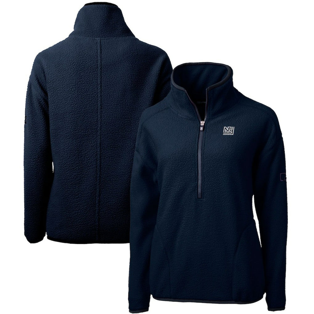 New York Giants Cutter & Buck Women's Throwback Logo Cascade Eco Sherpa Fleece Half-Zip Pullover Jacket | NFL On sale