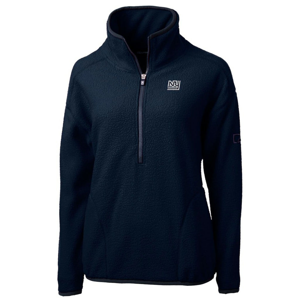 New York Giants Cutter & Buck Women's Throwback Logo Cascade Eco Sherpa Fleece Half-Zip Pullover Jacket | NFL On sale