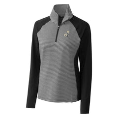 New Orleans Saints Cutter & Buck Women's Throwback Logo Forge Tonal Stripe Stretch Half-Zip Pullover Top | NFL Sale