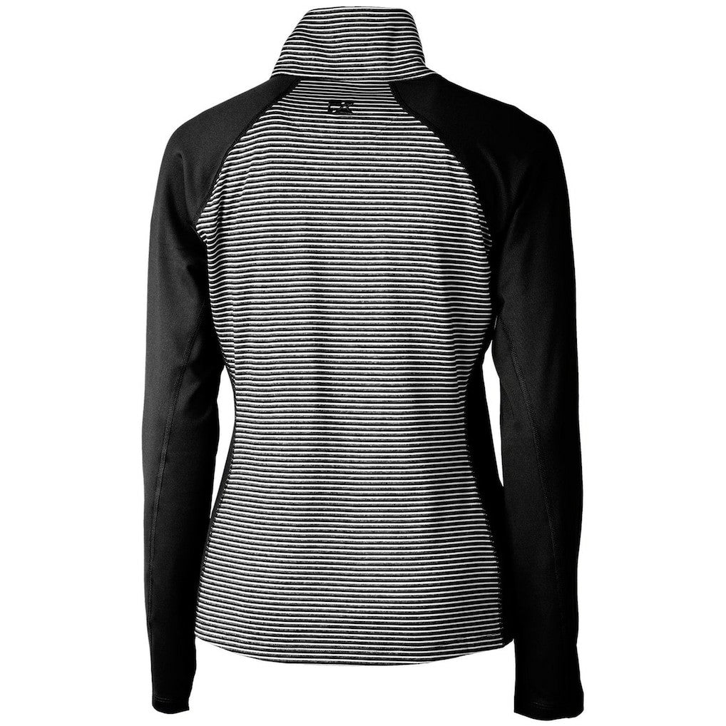 New Orleans Saints Cutter & Buck Women's Throwback Logo Forge Tonal Stripe Stretch Half-Zip Pullover Top | NFL Sale