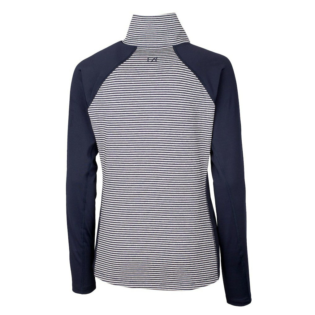 Los Angeles Chargers Cutter & Buck Women's Throwback Logo Forge Tonal Stripe Stretch Half-Zip Pullover Top | NFL Near me