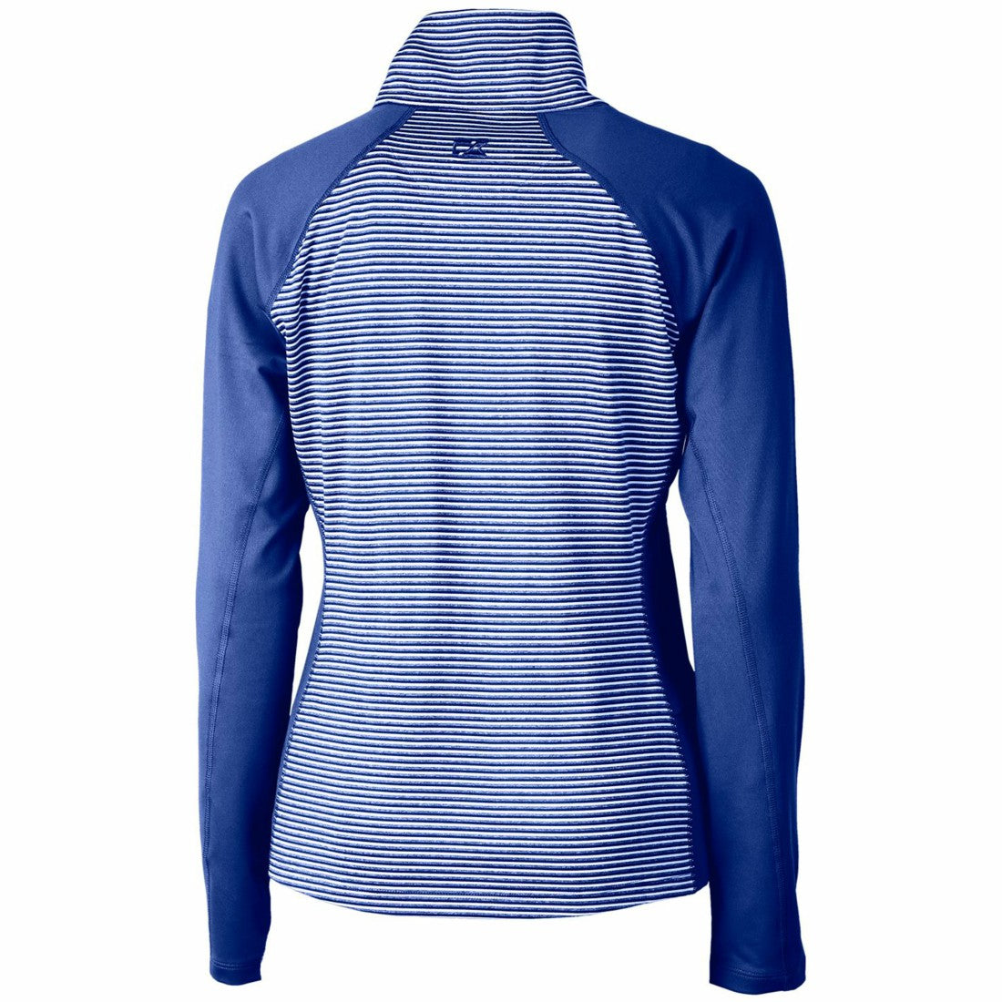 Denver Broncos Cutter & Buck Women's Throwback Logo Forge Tonal Stripe Stretch Half-Zip Pullover Top | NFL Sale