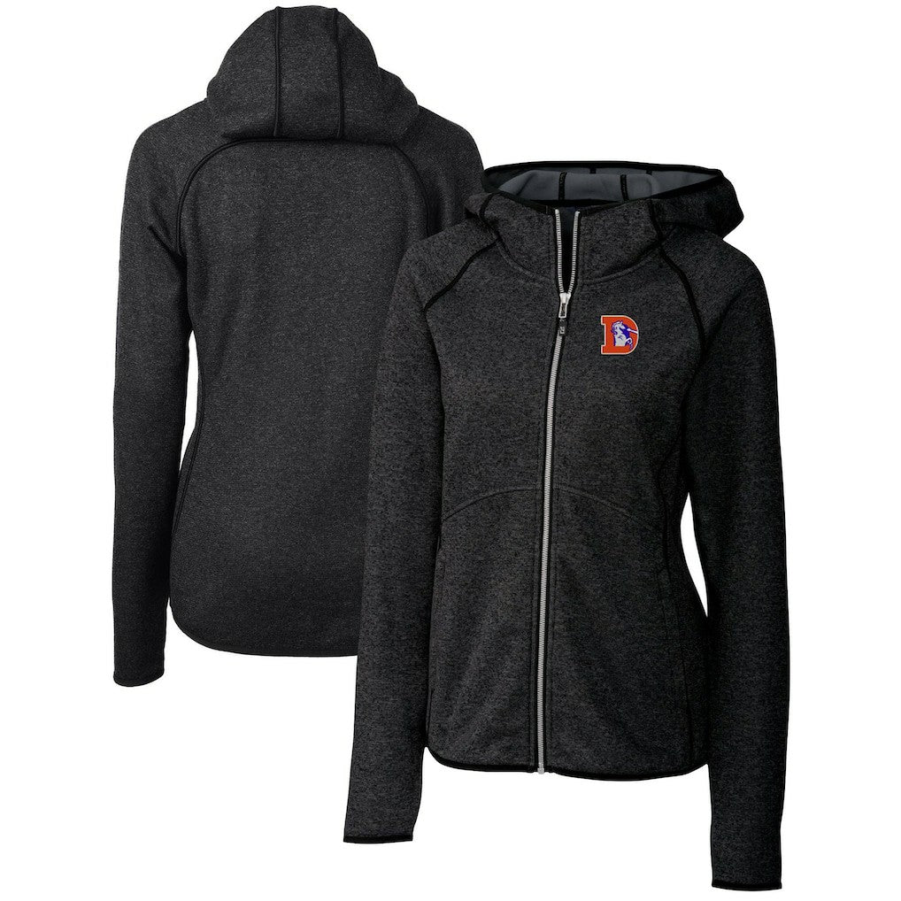 Denver Broncos Cutter & Buck Women's Throwback Logo Mainsail Full-Zip Jacket | NFL On sale