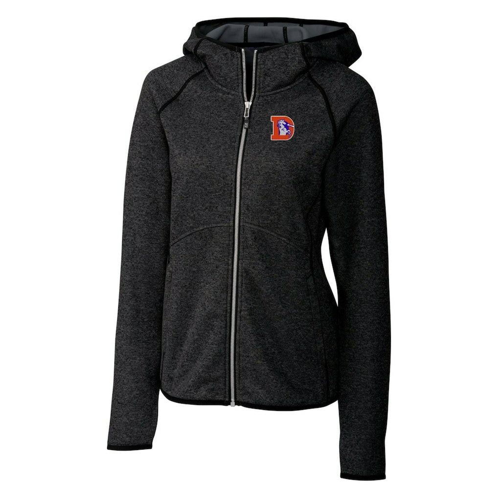 Denver Broncos Cutter & Buck Women's Throwback Logo Mainsail Full-Zip Jacket | NFL On sale