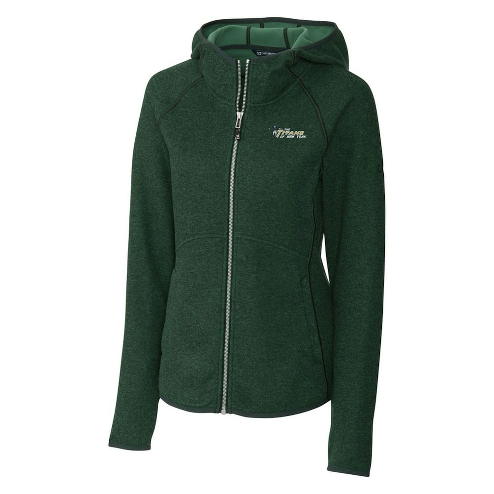 New York Jets Cutter & Buck Women's Throwback Logo Mainsail Full-Zip Jacket | NFL Outlet