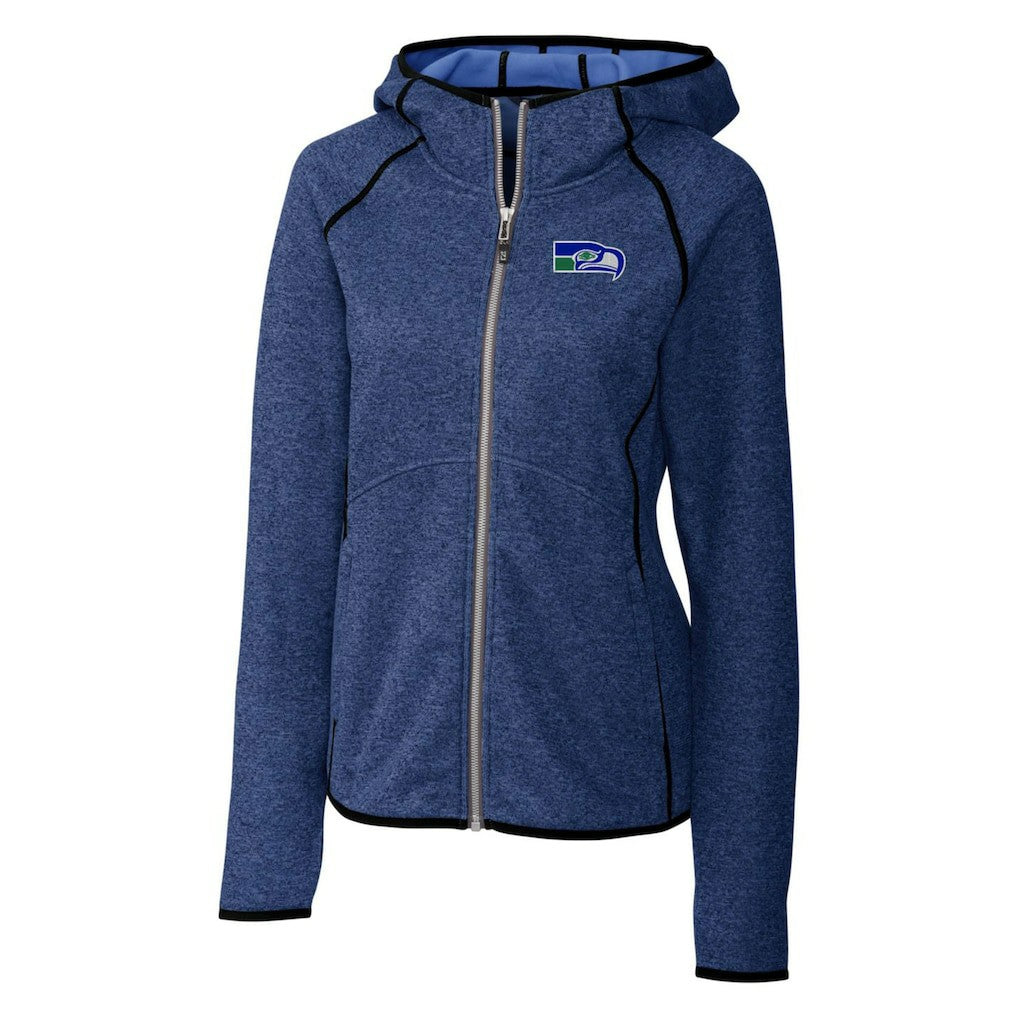 Seattle Seahawks Cutter & Buck Women's Throwback Logo Mainsail Full-Zip Jacket | NFL Discount