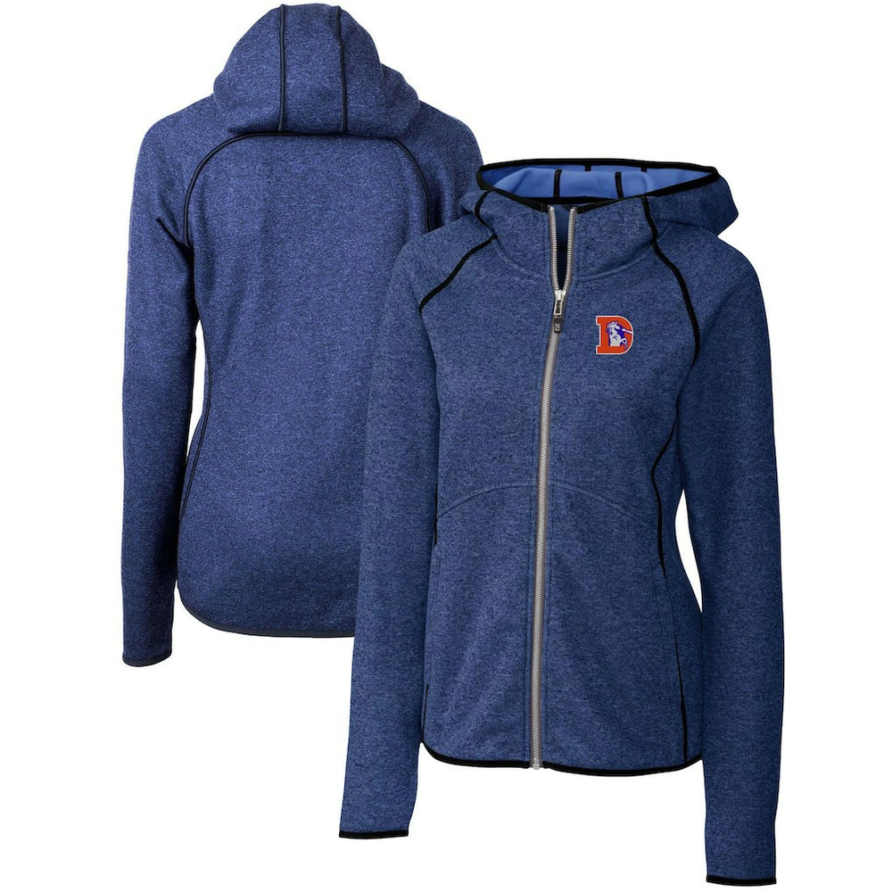 Denver Broncos Cutter & Buck Women's Throwback Logo Mainsail Full-Zip Jacket | NFL US