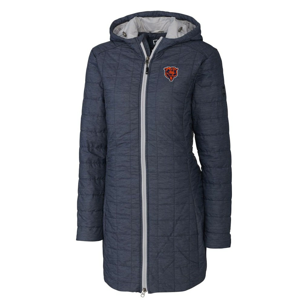 Chicago Bears Cutter & Buck Women's Throwback Logo Rainier Primaloft Eco Full-Zip Hoodie Long Coat | NFL On sale