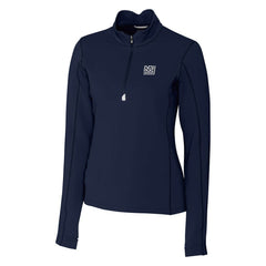 New York Giants Cutter & Buck Women's Throwback Logo Traverse Stretch Quarter-Zip Pullover Top | NFL Online