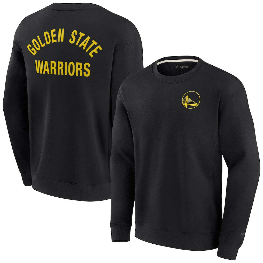 Black Golden State Warriors Unisex Elements Super Soft Fleece Pullover Sweatshirt sale | NBA