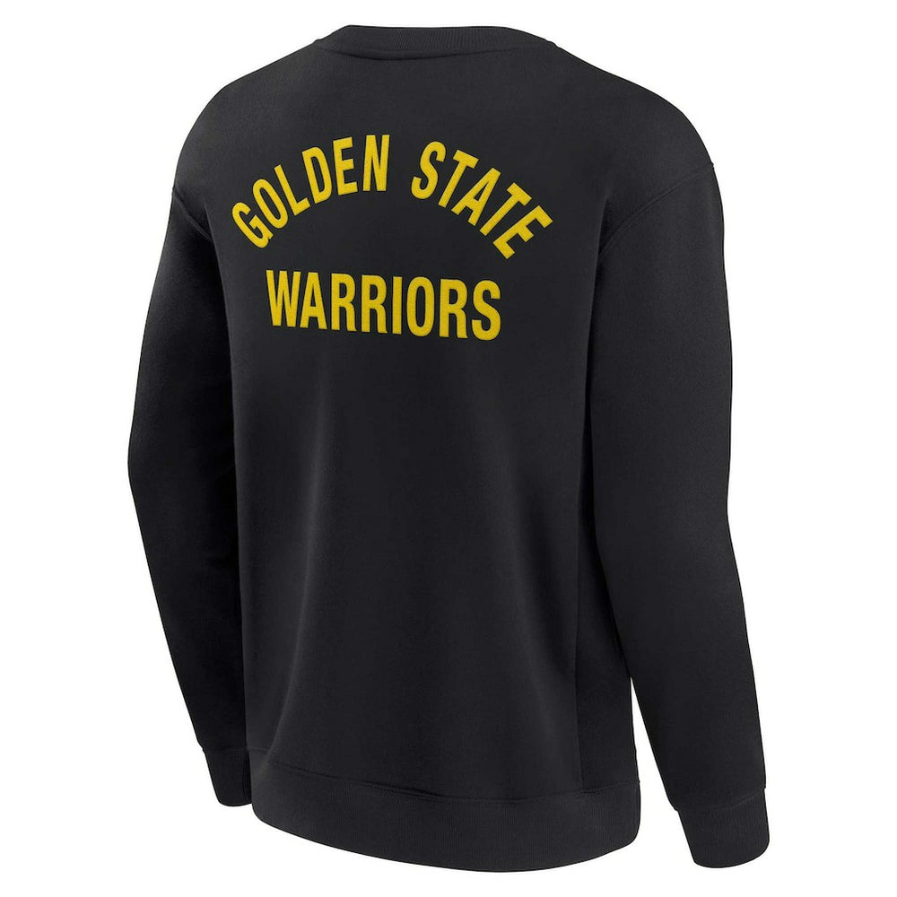 Black Golden State Warriors Unisex Elements Super Soft Fleece Pullover Sweatshirt sale | NBA