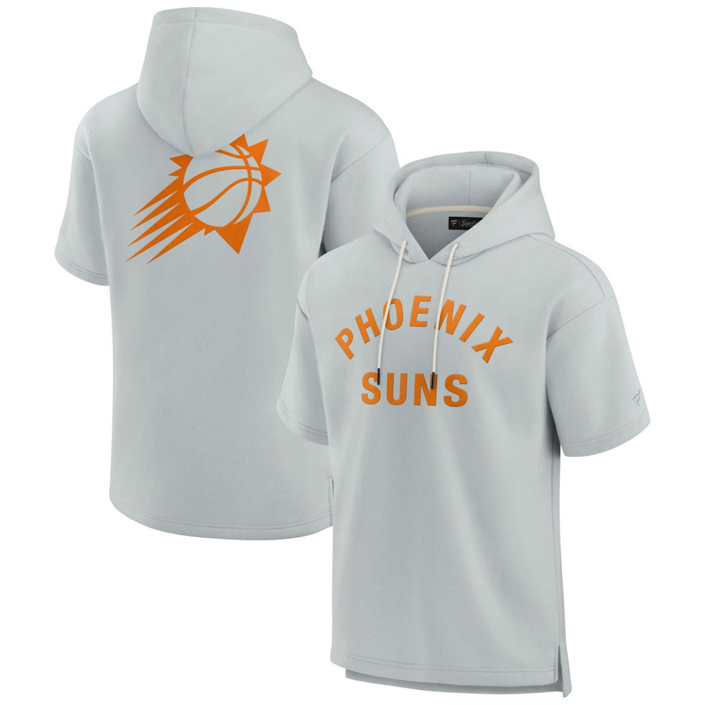 Gray Phoenix Suns Unisex Elements Super Soft Fleece Short Sleeve Pullover Hoodie | NBA