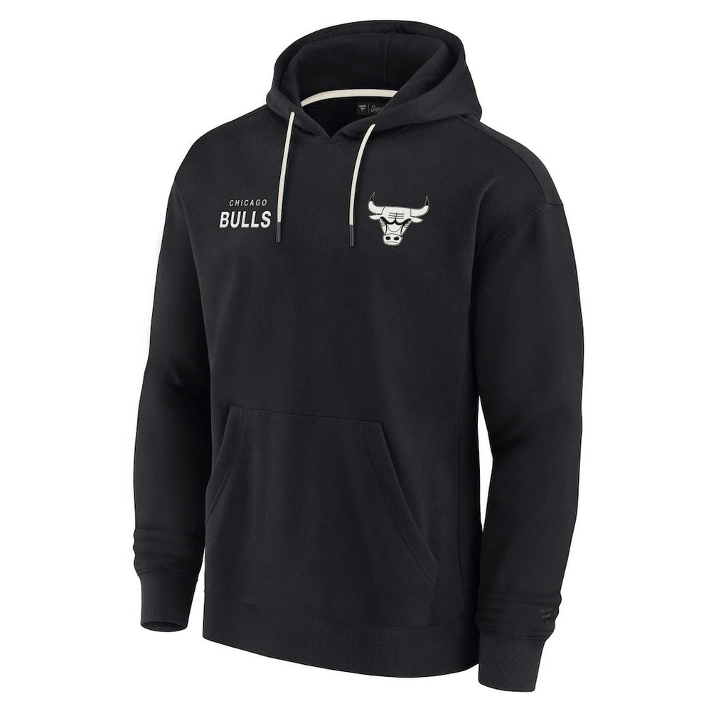 Black Chicago Bulls Unisex Elements Super Soft Fleece Pullover Hoodie | NBA