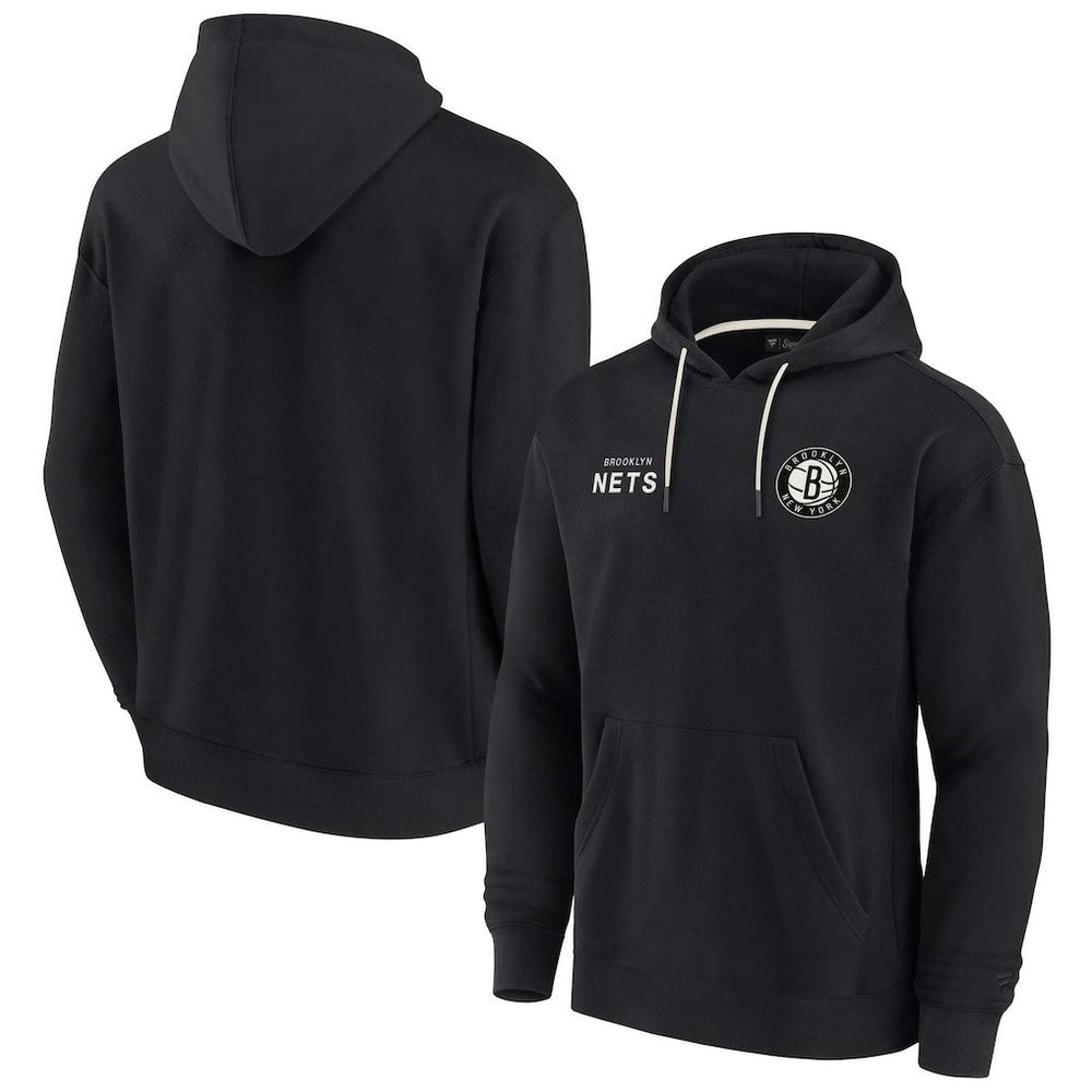 Black Brooklyn Nets Unisex Elements Super Soft Fleece Pullover Hoodie | NBA