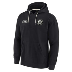 Black Brooklyn Nets Unisex Elements Super Soft Fleece Pullover Hoodie | NBA