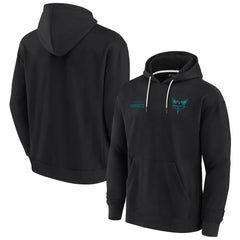 Black Charlotte Hornets Unisex Elements Super Soft Fleece Pullover Hoodie | NBA