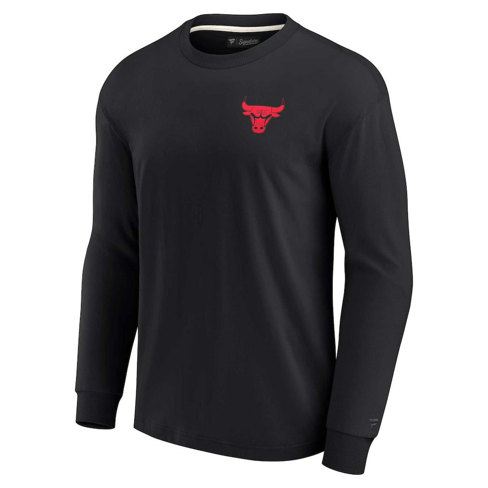 Black Chicago Bulls Unisex Elements Super Soft Long Sleeve T-Shirt sale | NBA