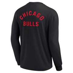 Black Chicago Bulls Unisex Elements Super Soft Long Sleeve T-Shirt sale | NBA