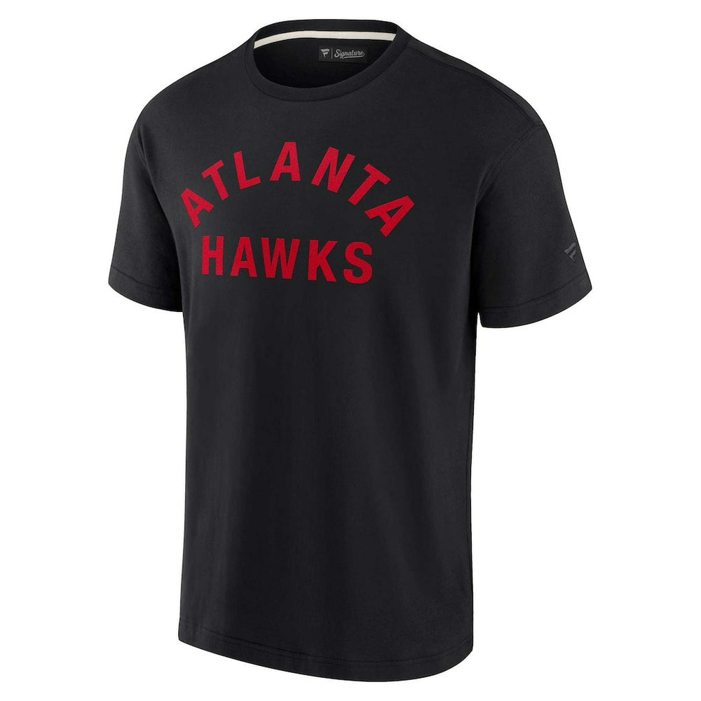 Black Atlanta Hawks Unisex Elements Super Soft Short Sleeve T-Shirt | NBA