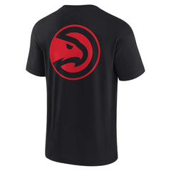 Black Atlanta Hawks Unisex Elements Super Soft Short Sleeve T-Shirt | NBA