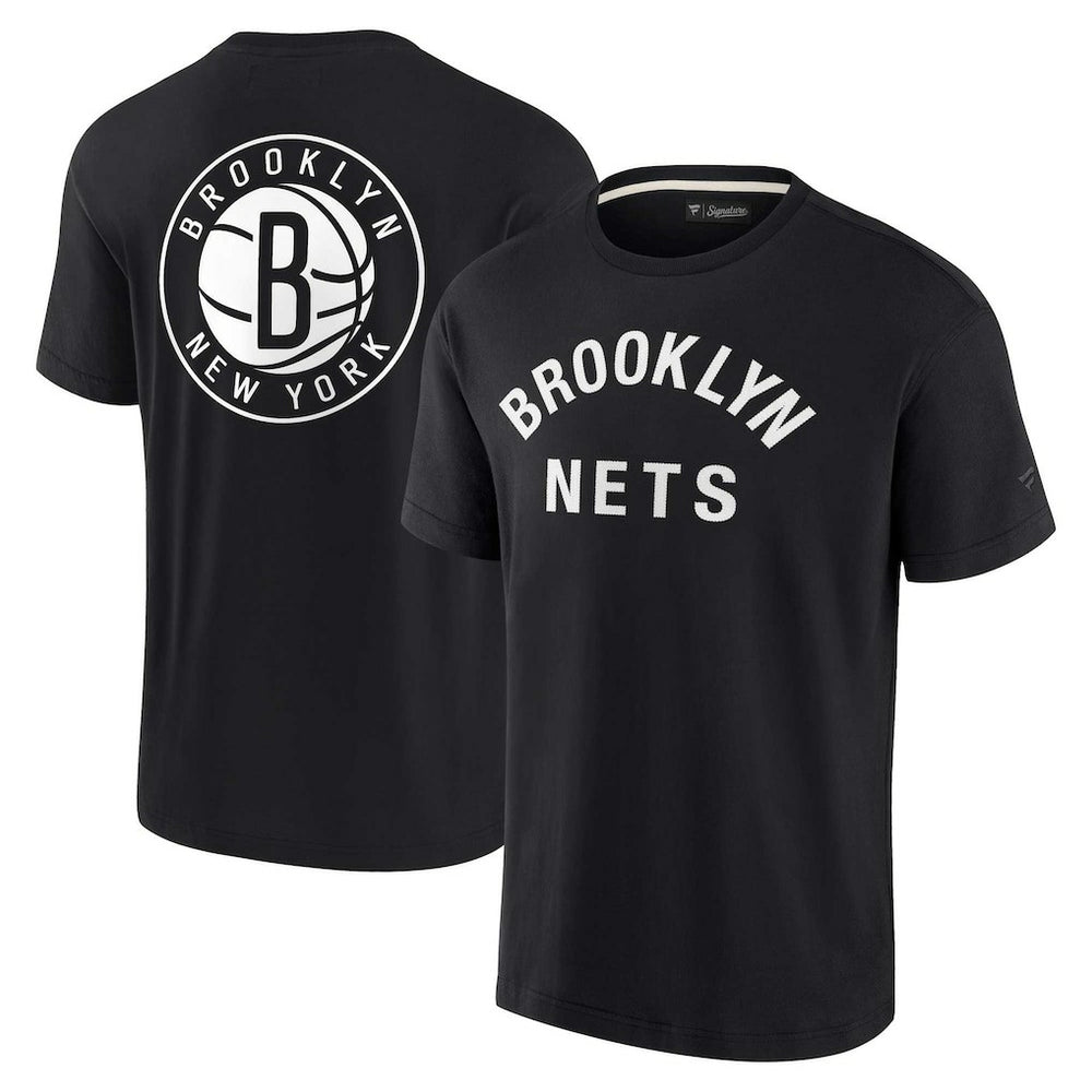 Black Brooklyn Nets Unisex Elements Super Soft Short Sleeve T-Shirt | NBA