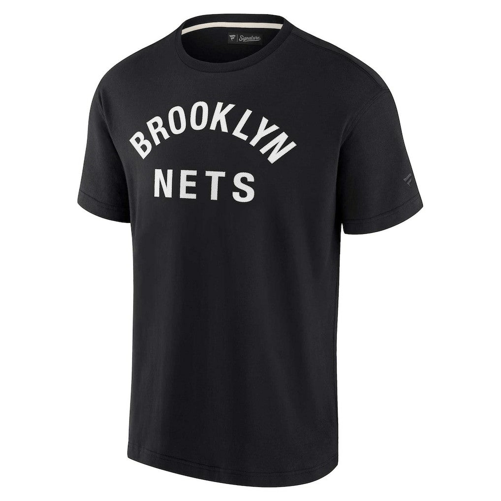 Black Brooklyn Nets Unisex Elements Super Soft Short Sleeve T-Shirt | NBA