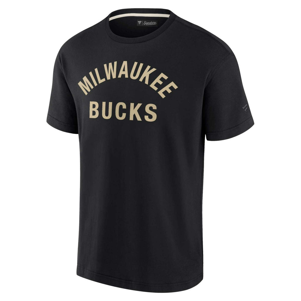 Black Milwaukee Bucks Unisex Elements Super Soft Short Sleeve T-Shirt | NBA
