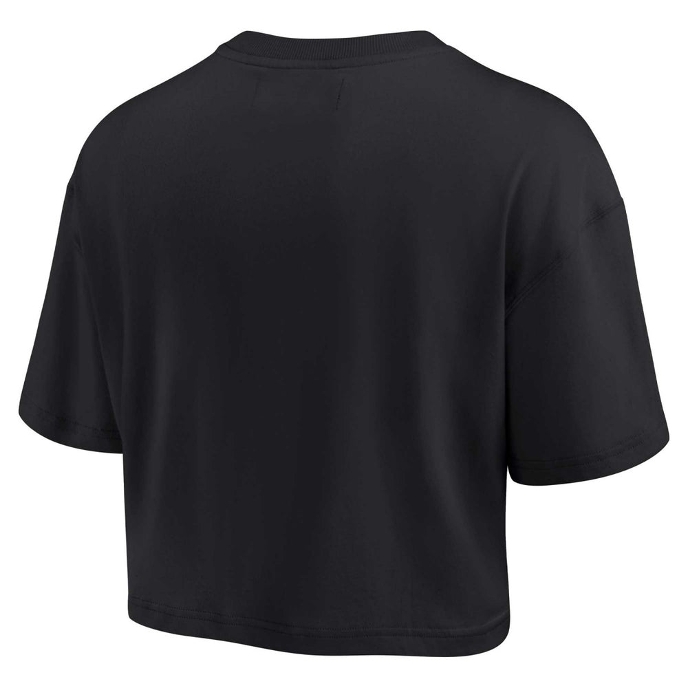 Black Phoenix Suns Women's Elements Super Soft Boxy Cropped T-Shirt | NBA