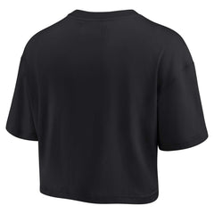 Black Phoenix Suns Women's Elements Super Soft Boxy Cropped T-Shirt | NBA