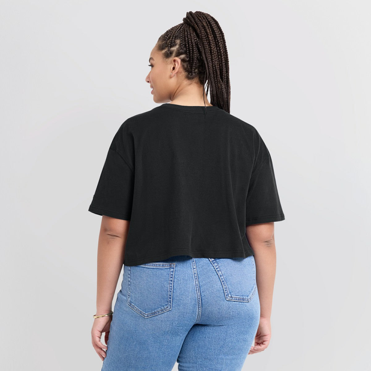 Black Phoenix Suns Women's Elements Super Soft Boxy Cropped T-Shirt | NBA