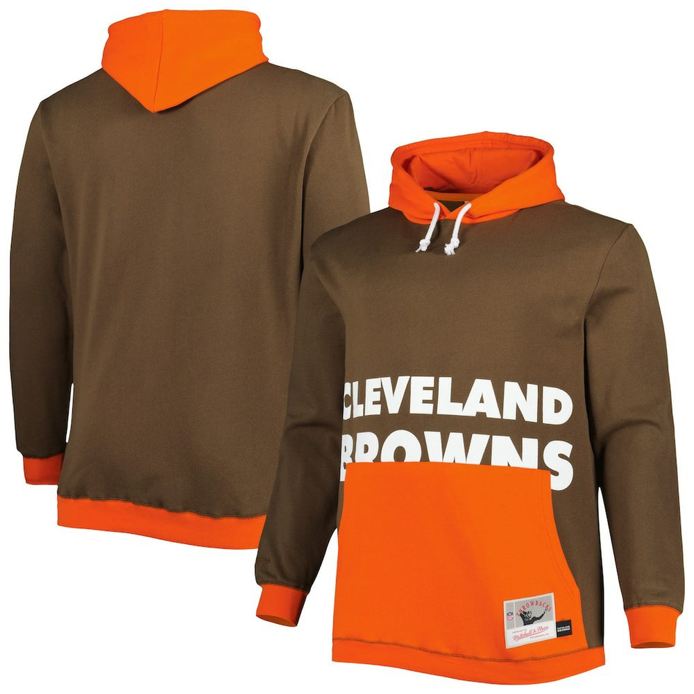 Cleveland Browns Big & Tall Big Face Pullover Hoodie | NFL New