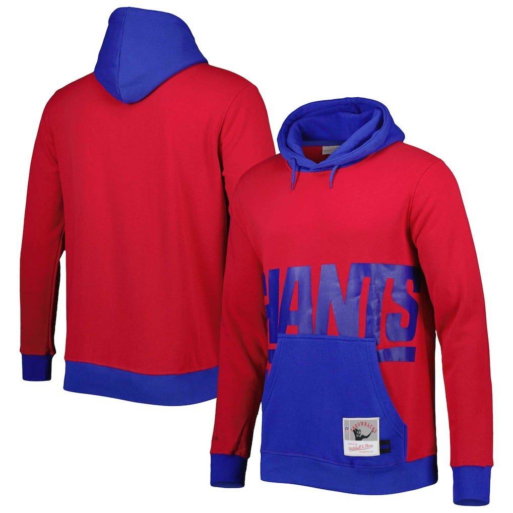 New York Giants Big & Tall Big Face Pullover Hoodie | NFL Outlet