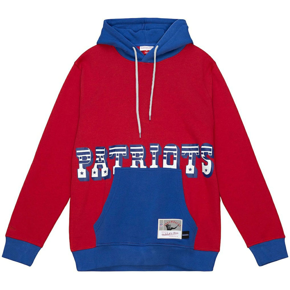 New England Patriots Big & Tall Big Face Pullover Hoodie | NFL Discount
