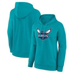 Teal Charlotte Hornets Women's Team Primary Logo Pullover Hoodie | NBA