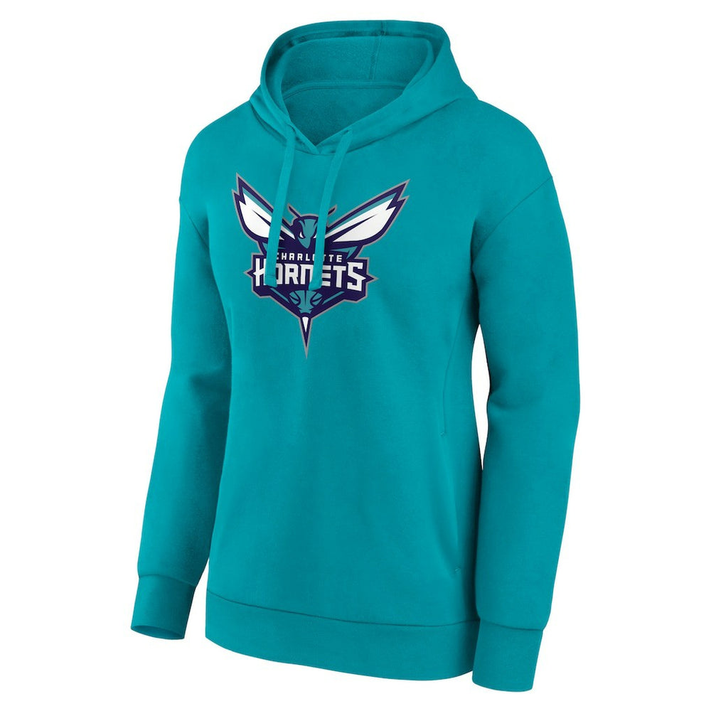Teal Charlotte Hornets Women's Team Primary Logo Pullover Hoodie | NBA