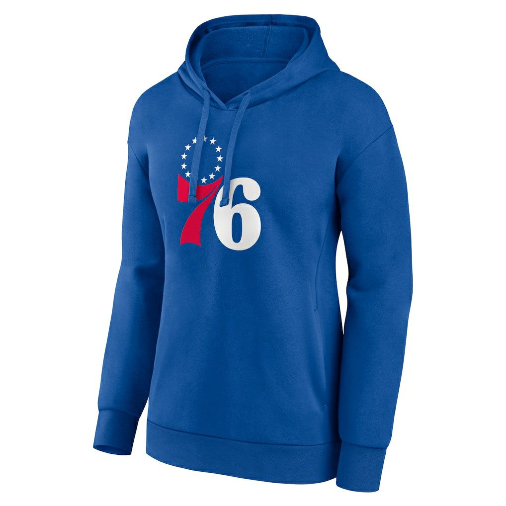 Royal Philadelphia 76ers Women's Team Primary Logo Pullover Hoodie | NBA