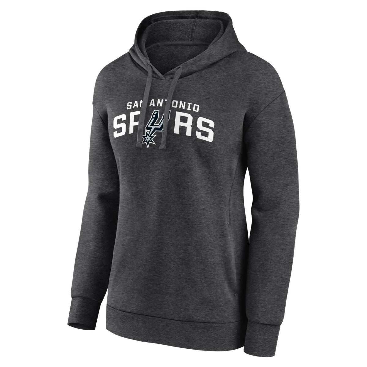 Charcoal San Antonio Spurs Women's Wordmark Alt Pullover Hoodie | NBA