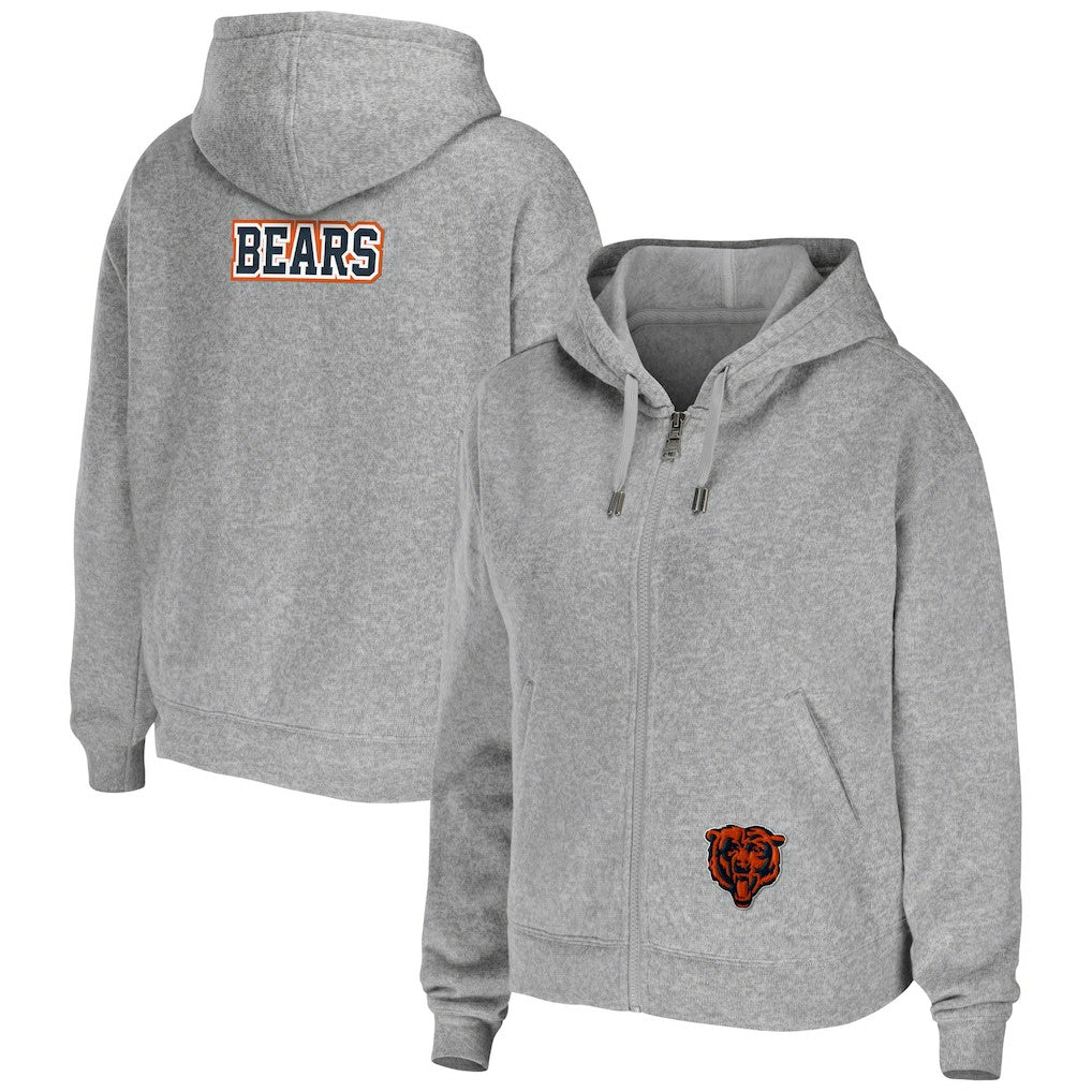 Chicago Bears WEAR by Erin Andrews Women's Team Full-Zip Hoodie | NFL Outlet