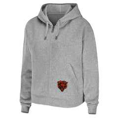 Chicago Bears WEAR by Erin Andrews Women's Team Full-Zip Hoodie | NFL Outlet