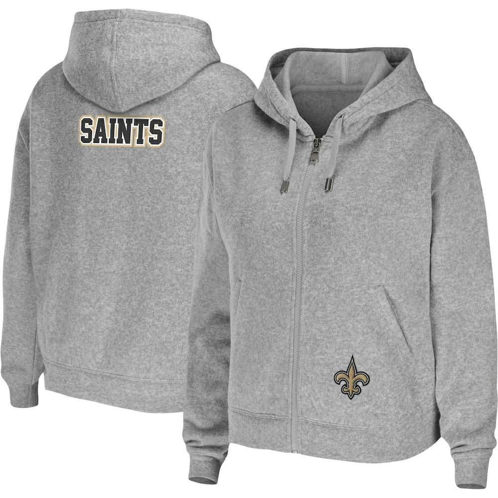 New Orleans Saints WEAR by Erin Andrews Women's Team Full-Zip Hoodie | NFL Discount
