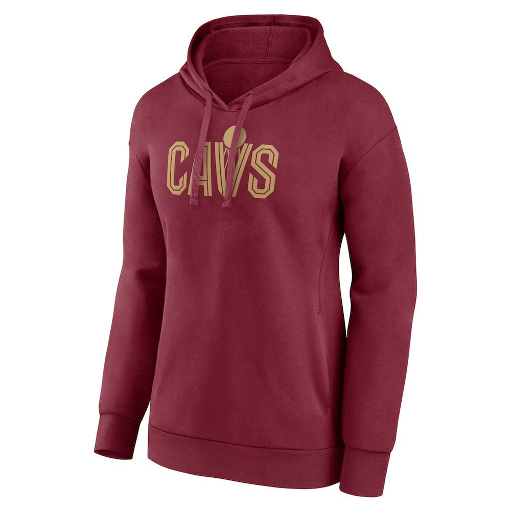 Wine Cleveland Cavaliers Women's Wordmark Alt Pullover Hoodie sale | NBA