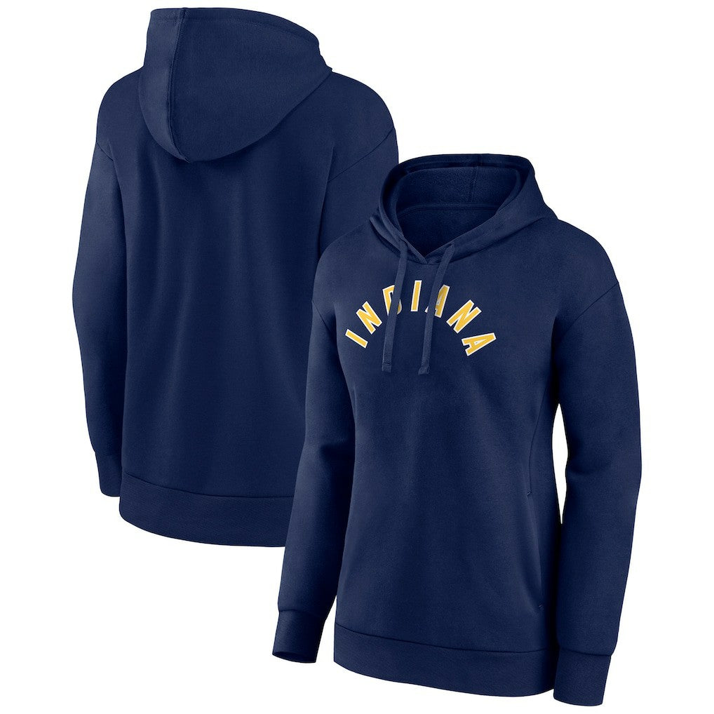 Navy Indiana Pacers Women's Wordmark Alt Pullover Hoodie | NBA